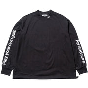 THE SWINGGGR MOCK NECK L/TEE-B(BLK)